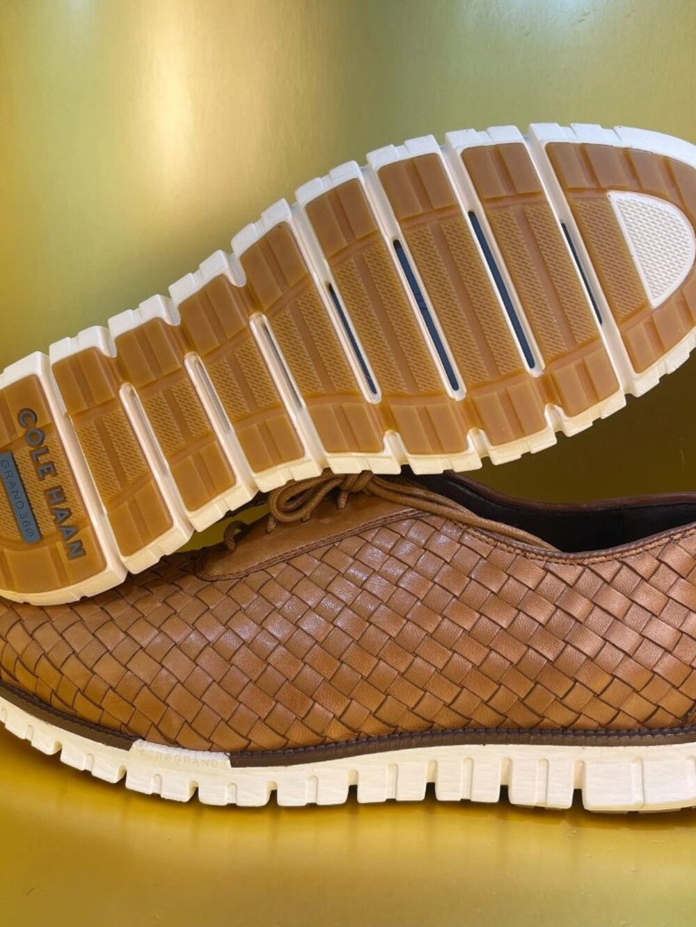 Cole Haan Zerogrand Remastered Woven Oxfords Shoes Men's C40495 Size 9.5